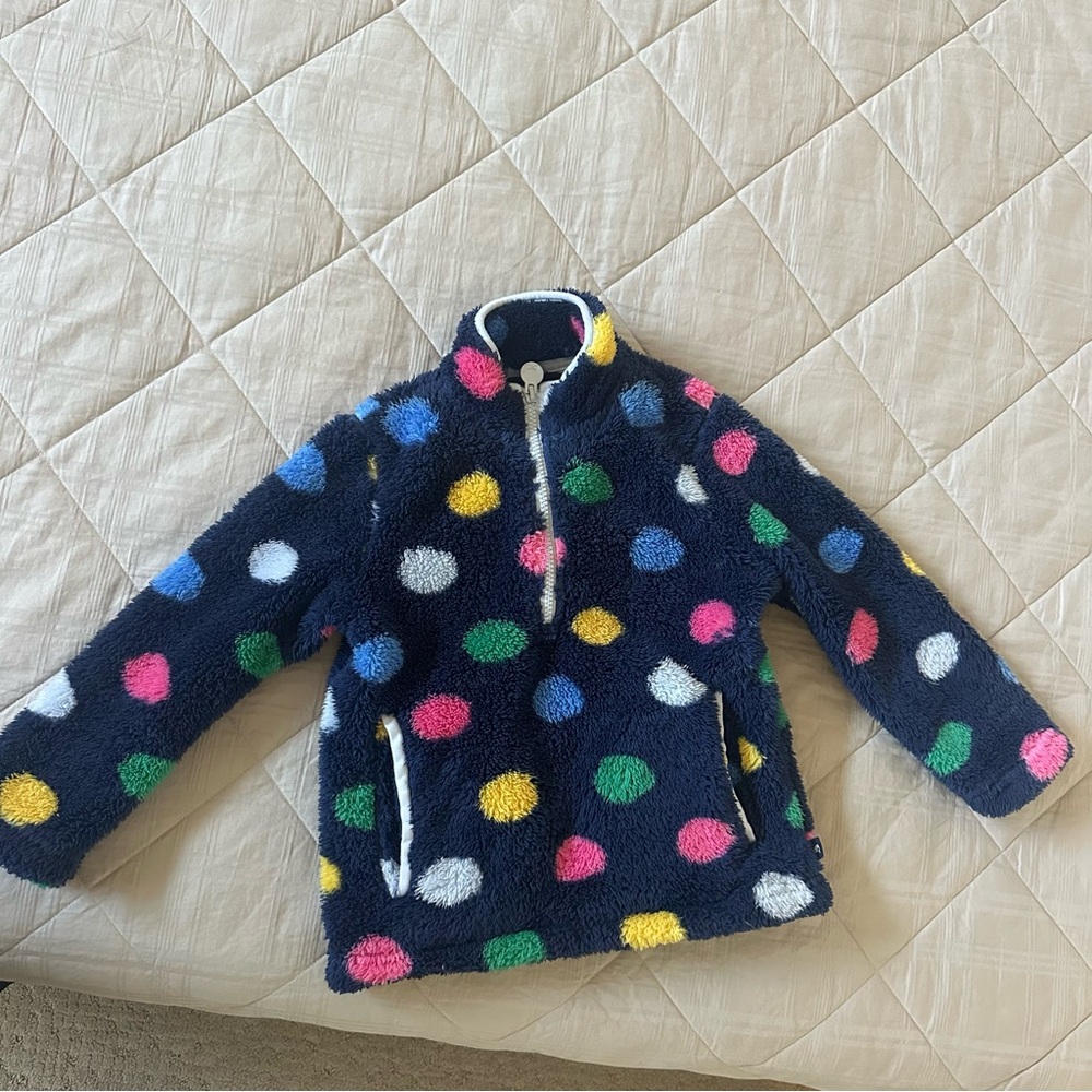 Joules Kids Navy Fleece Pullover- Sz 5